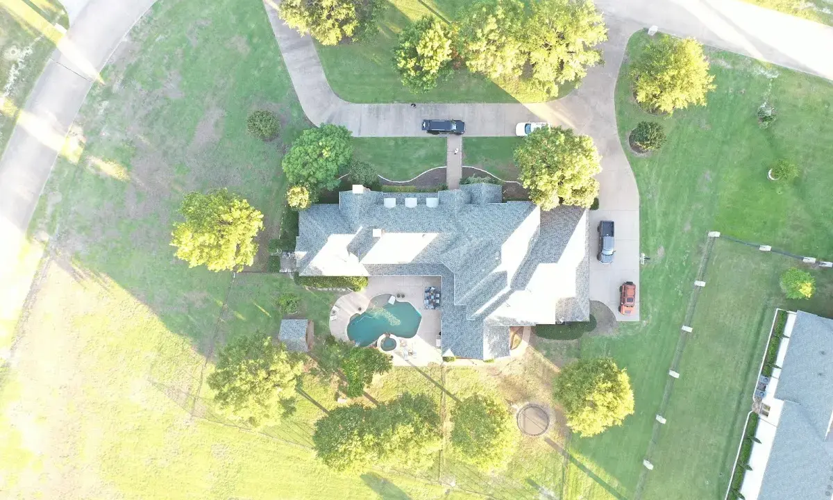 New shingle roof installation on a home in Old Jamestown